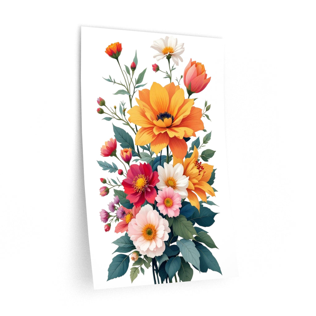 Vibrant Floral Wall Decals - Brighten Your Space with Beautiful Flower Designs