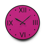 Pure Pink Acrylic Wall Clock