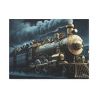 Vintage Train Canvas Print, Lyrically Influenced Art, Riders on the Storm