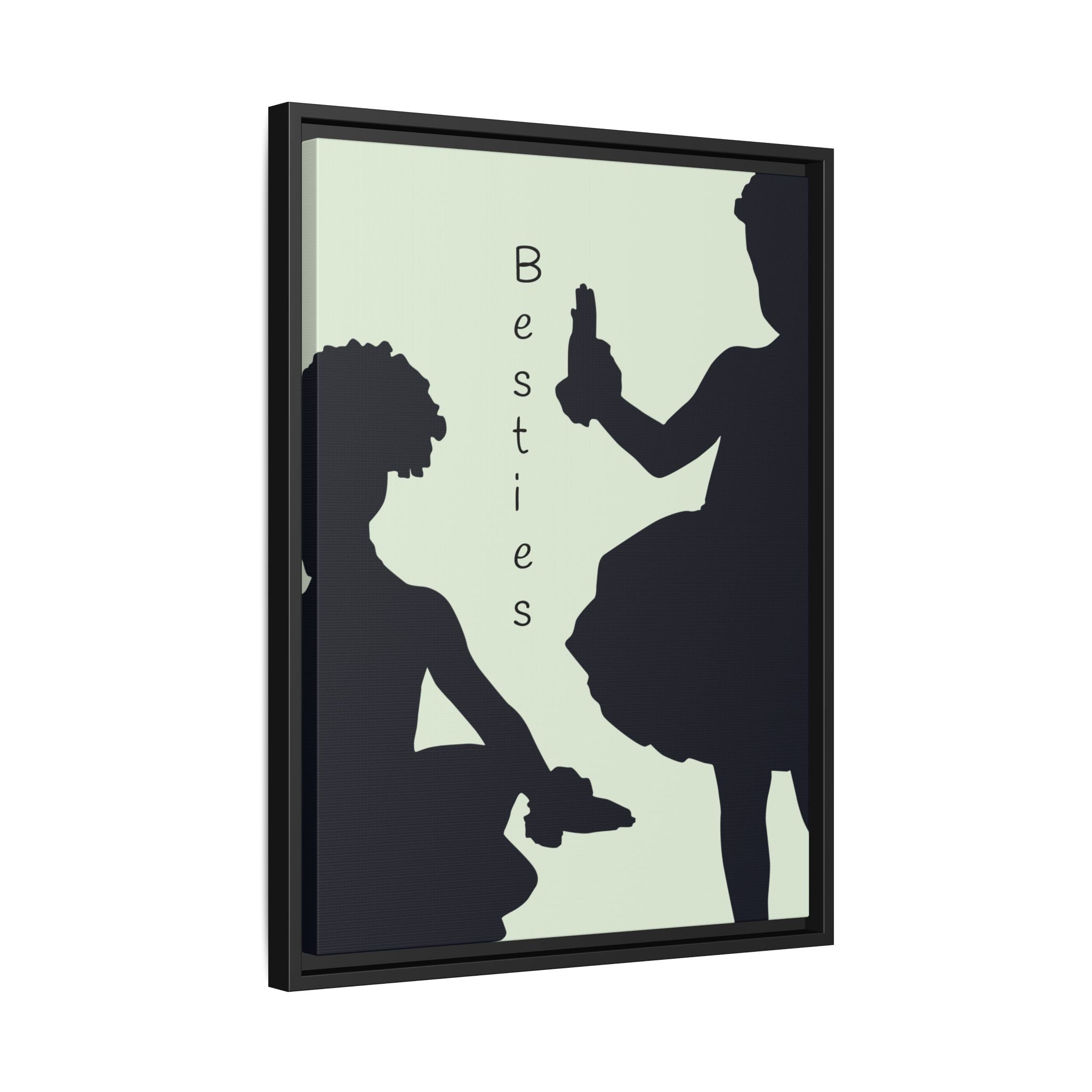 Ballet Ballerina Art Print, Matte Canvas, Framed - Minimalist Silhouette Wall Decor, Multiple Sizes & Colors, Eco-Friendly, Ready to Hang,