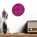 Pure Pink Acrylic Wall Clock