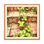 Botanical Brick Path Matte Canvas Wall Art — Stretched 1.25"