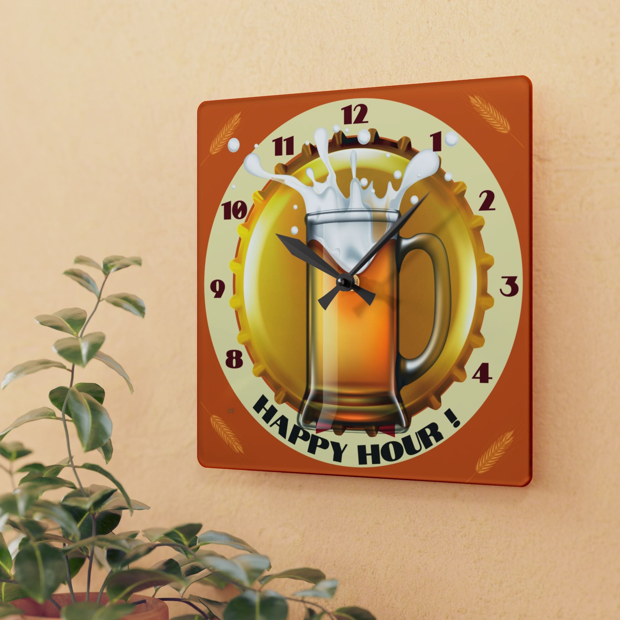 Happy Hour Wall Clock