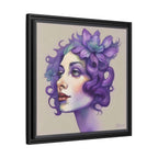 Painterly Floral Portrait Framed Art Print