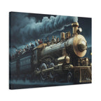 Vintage Train Canvas Print, Lyrically Influenced Art, Riders on the Storm