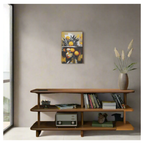 Table Lamp, Golden-Brown Snake Skin