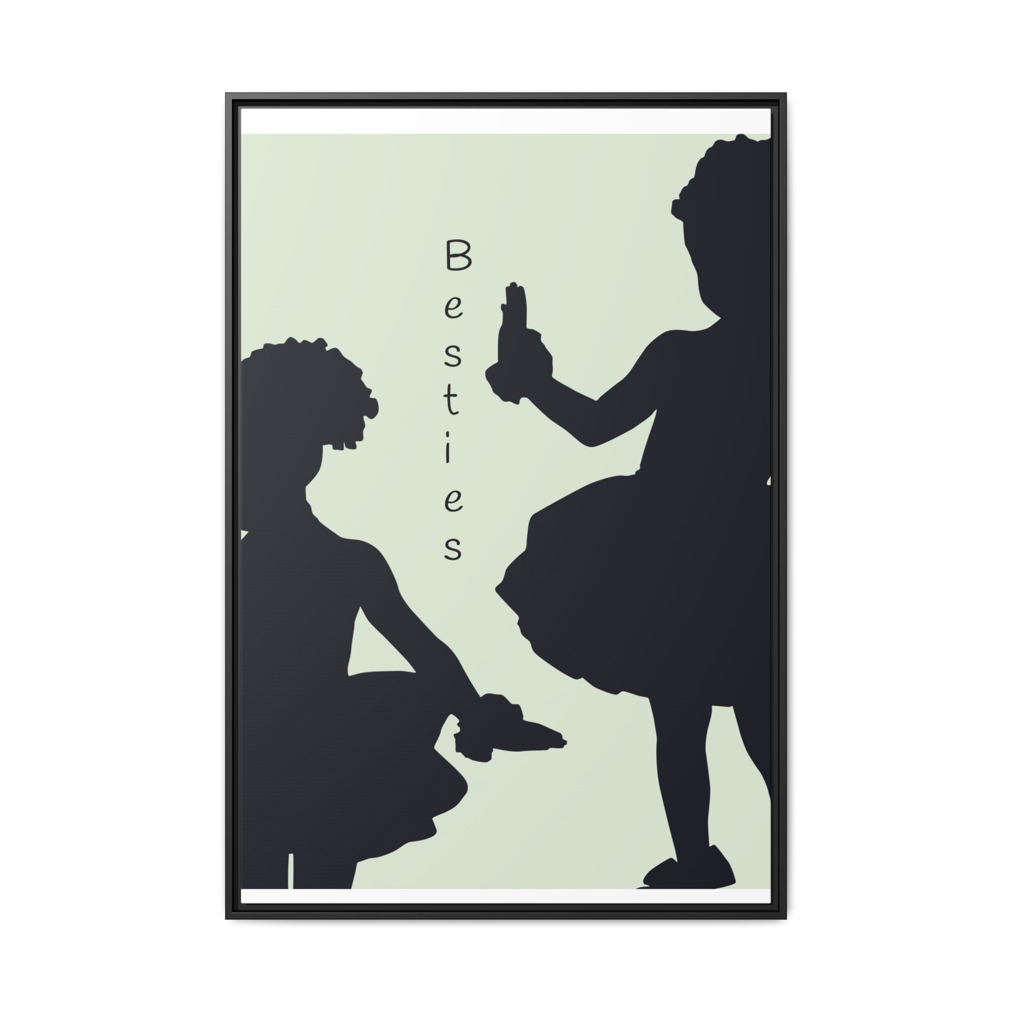 Ballet Ballerina Art Print, Matte Canvas, Framed - Minimalist Silhouette Wall Decor, Multiple Sizes & Colors, Eco-Friendly, Ready to Hang,