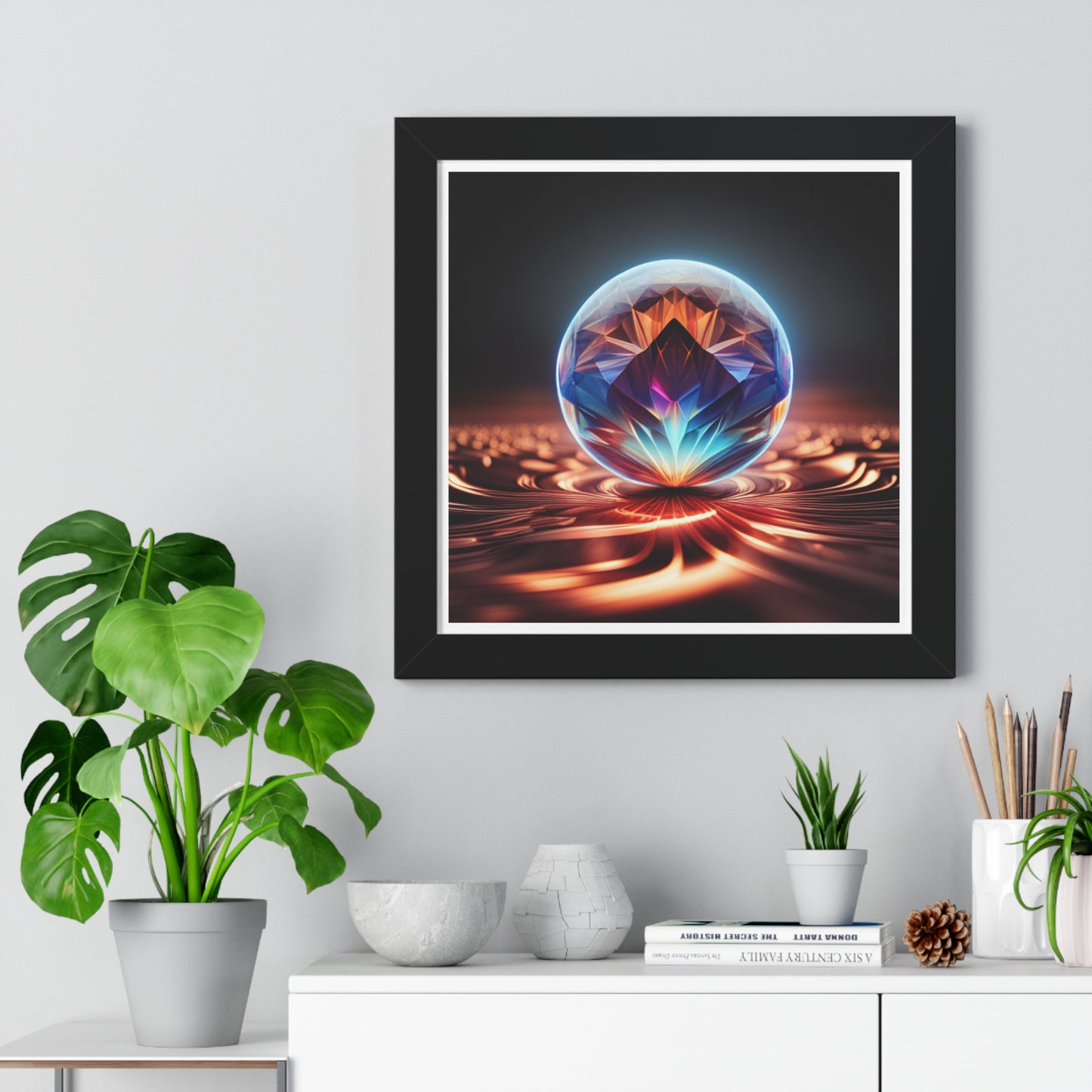 Swirling Jewel, Photorealistic Art Print, Framed    Poster