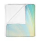 Personalized Fleece Baby Blanket — Custom Name & Date, Magical Landscape Design