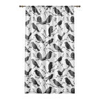 Chic Bird Pattern Window Curtain