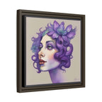 Painterly Floral Portrait Framed Art Print