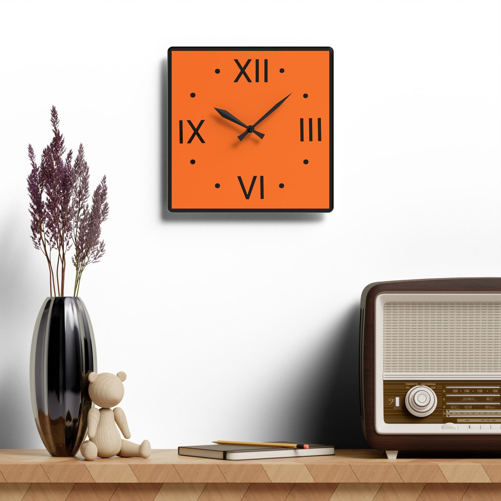 Pure Orange Wall Clock