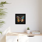 Framed Splatter-Paint Butterfly Art Print