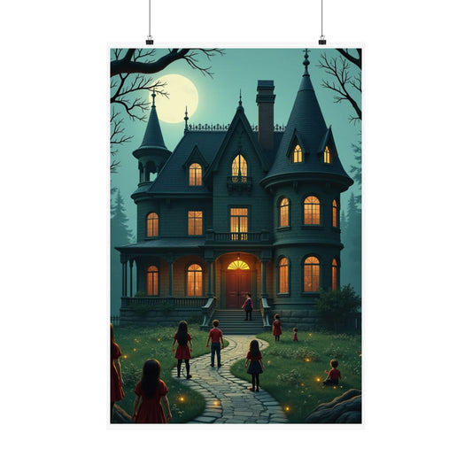 Unframed Gicleé Fine Art Print Poster, Halloween Poster, Fine Art Poster,Trick or Treat!