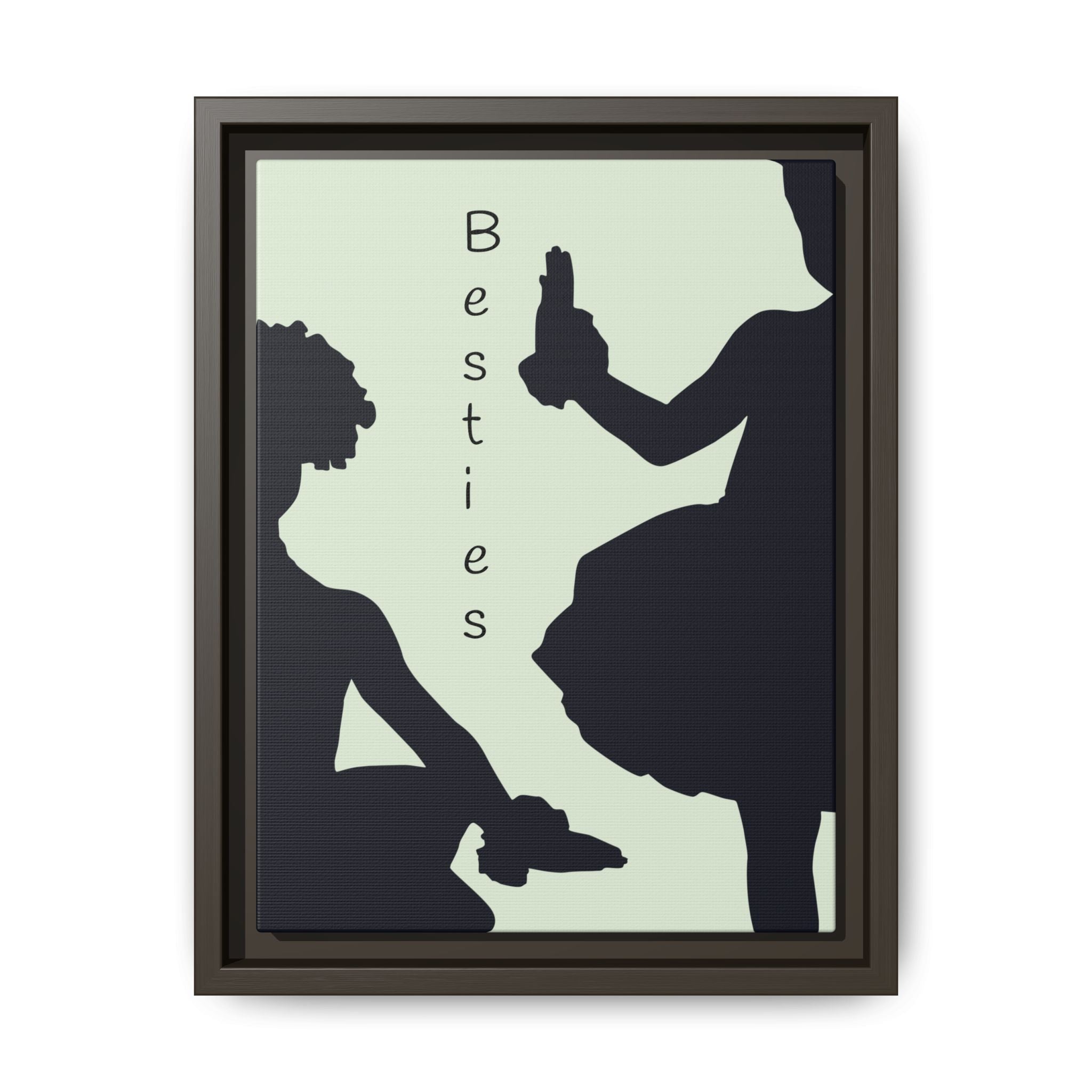 Ballet Ballerina Art Print, Matte Canvas, Framed - Minimalist Silhouette Wall Decor, Multiple Sizes & Colors, Eco-Friendly, Ready to Hang,