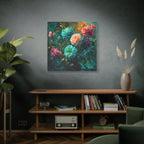 Blue Boquet Canvas Art Print