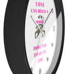 Country Song Wall Clock - Love Can Build a Bridge