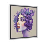 Painterly Floral Portrait Framed Art Print