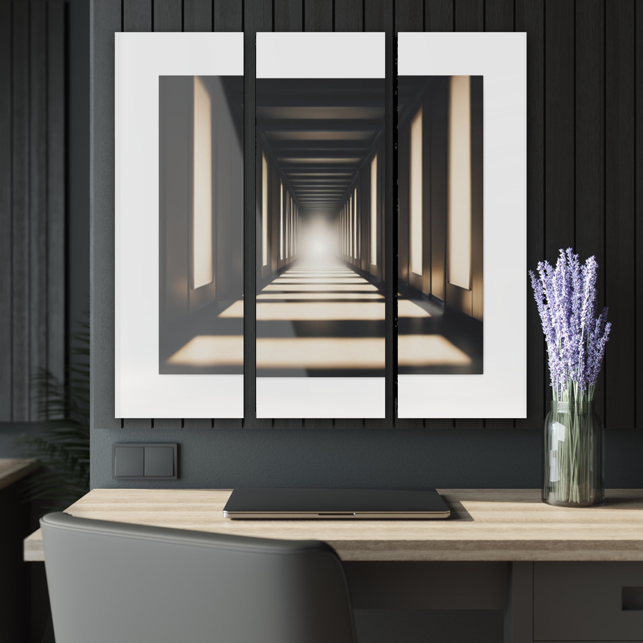 Lyrically Inspired Wall Art, Stairway to Heaven, Acrylic Panel Art Print Set of 3 (Triptych)