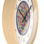 Unque Wall Clock, Artsy Paint Splatter Design