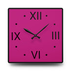 Pure Pink Acrylic Wall Clock