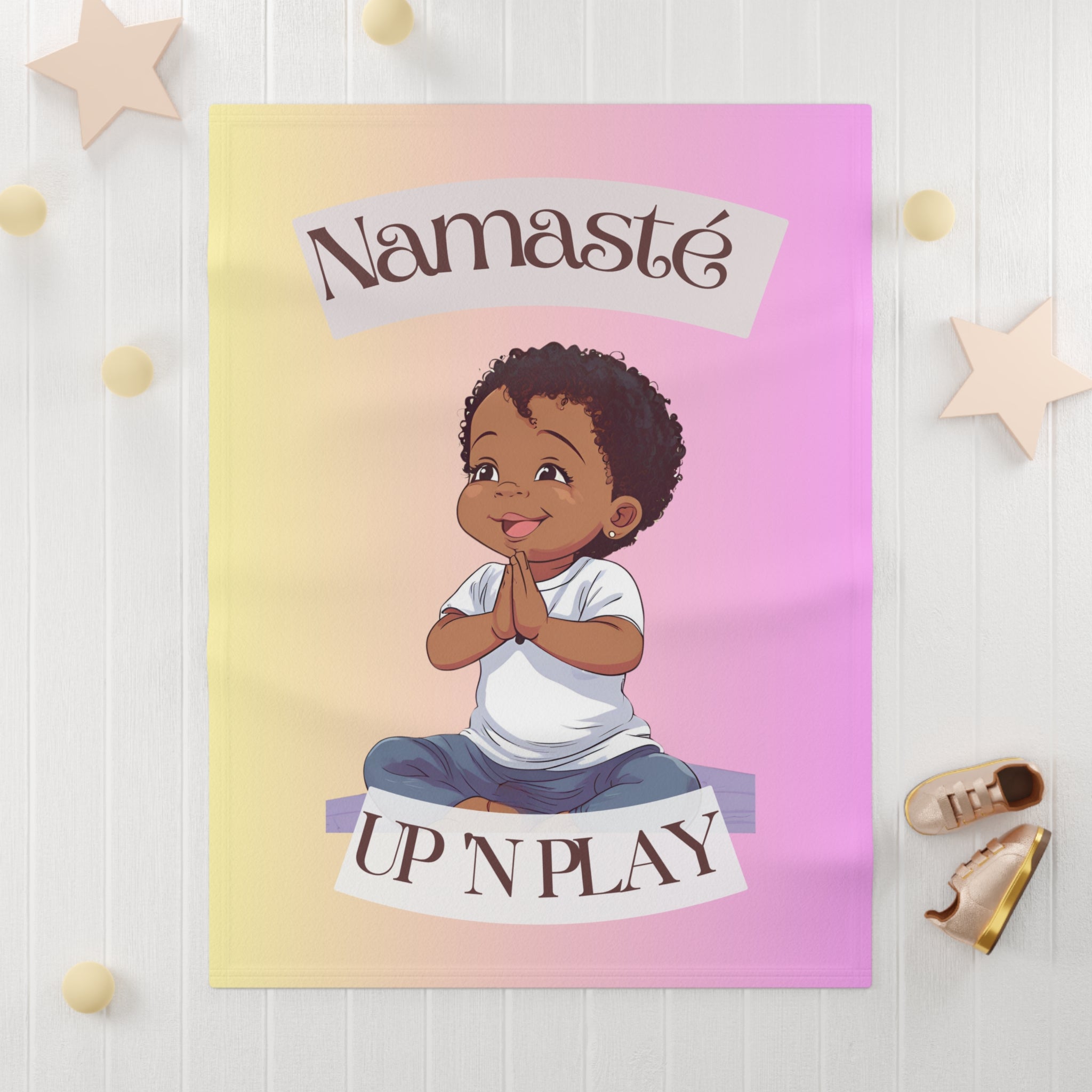 Namaste Up & Play Toddler Soft Fleece Blanket