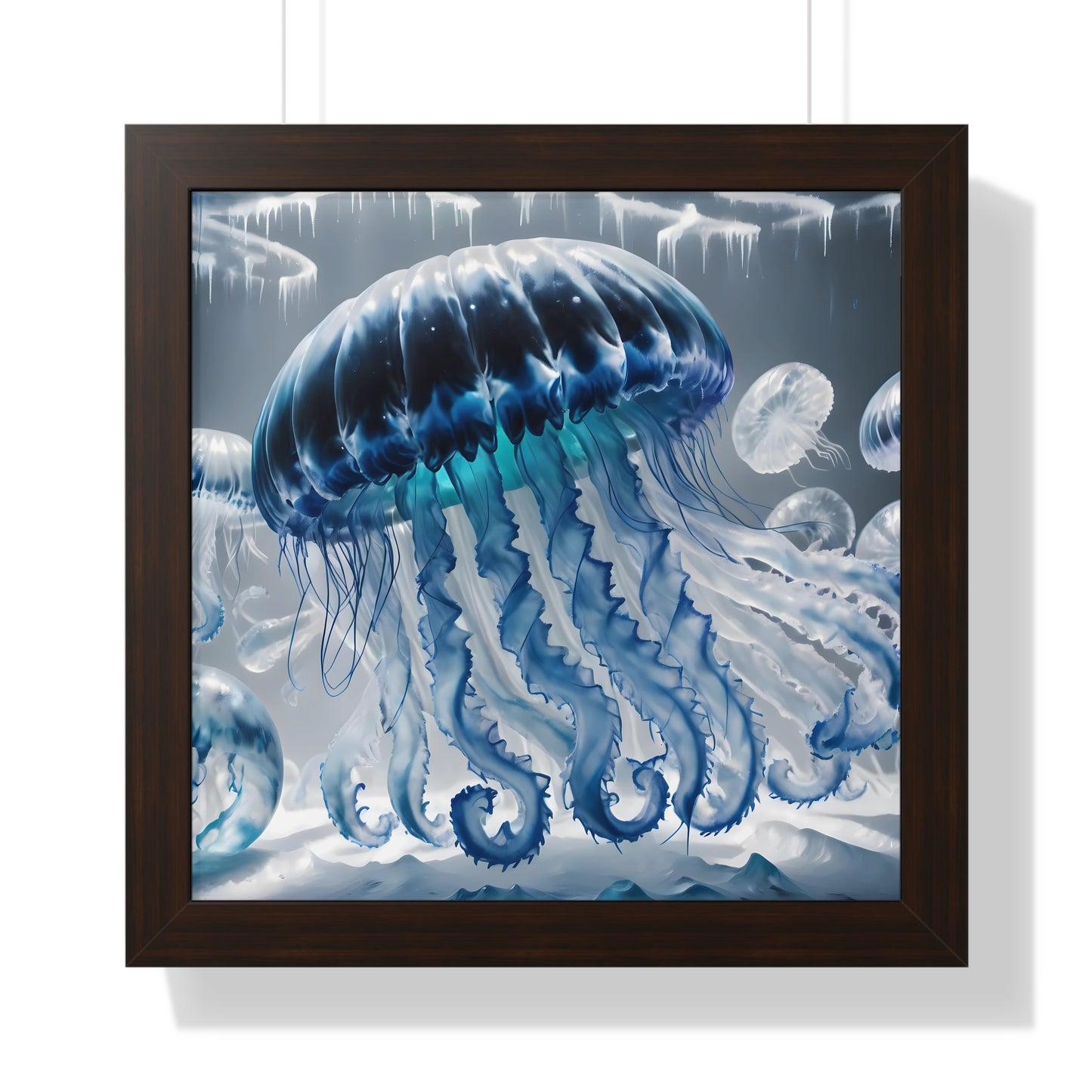 Framed Poster - Jellyfish Fantasy Art