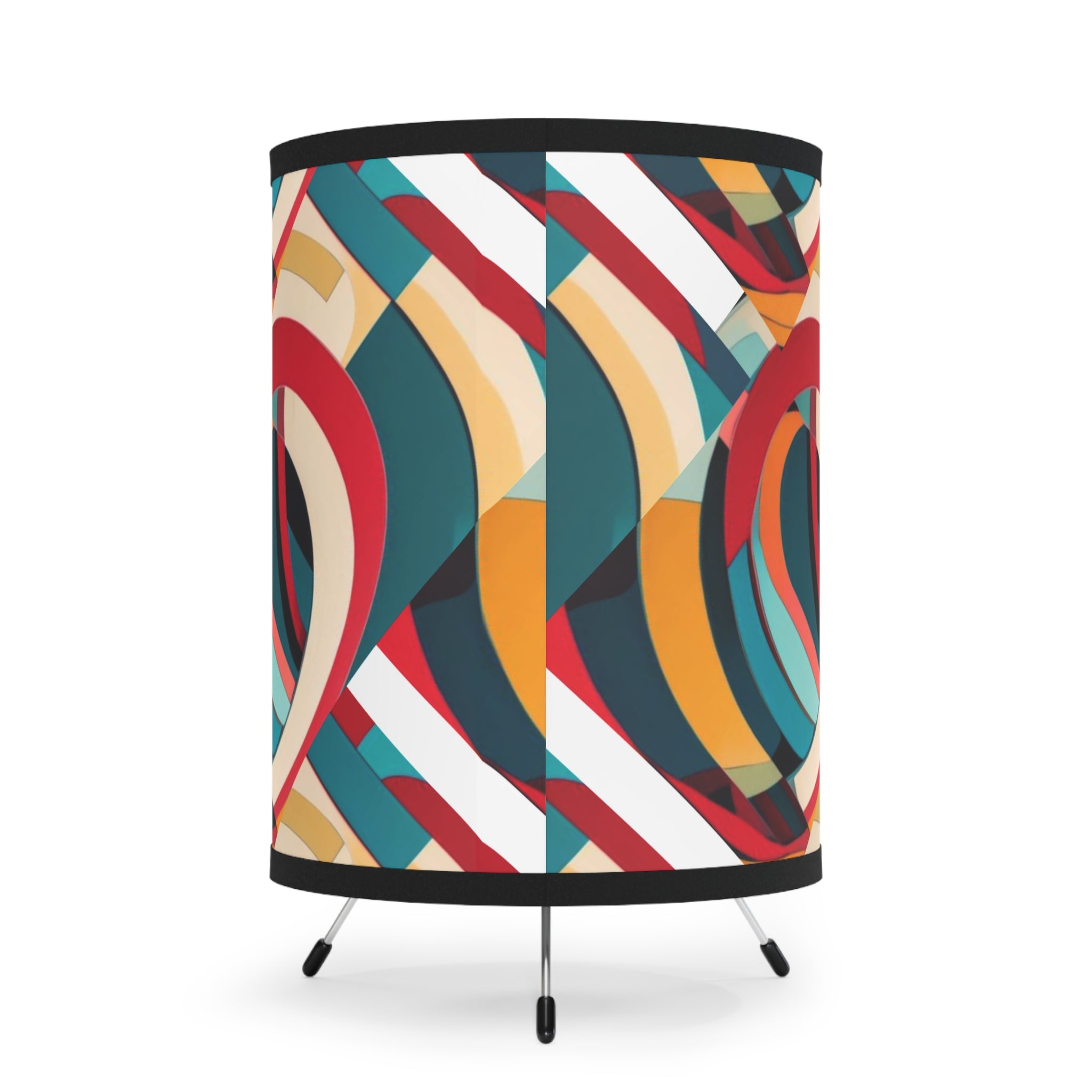 Stylish Tripod Lamp, Modern Abstract Design, Contemporary Table Lamp or Night Light