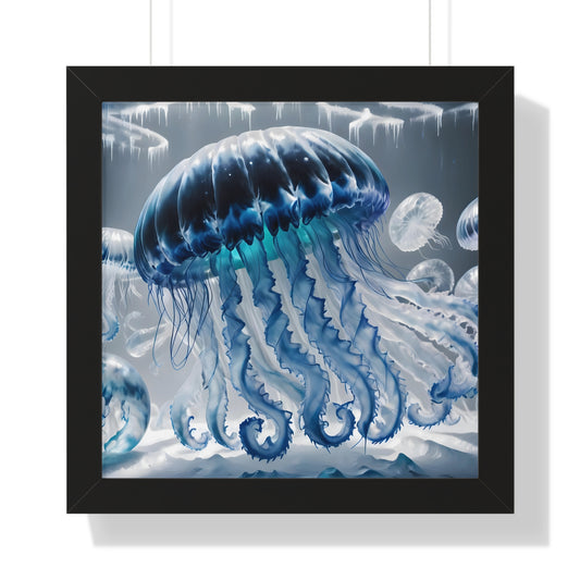 Framed Poster - Jellyfish Fantasy Art