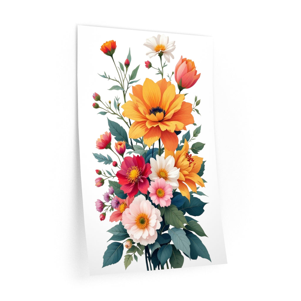 Vibrant Floral Wall Decals - Brighten Your Space with Beautiful Flower Designs