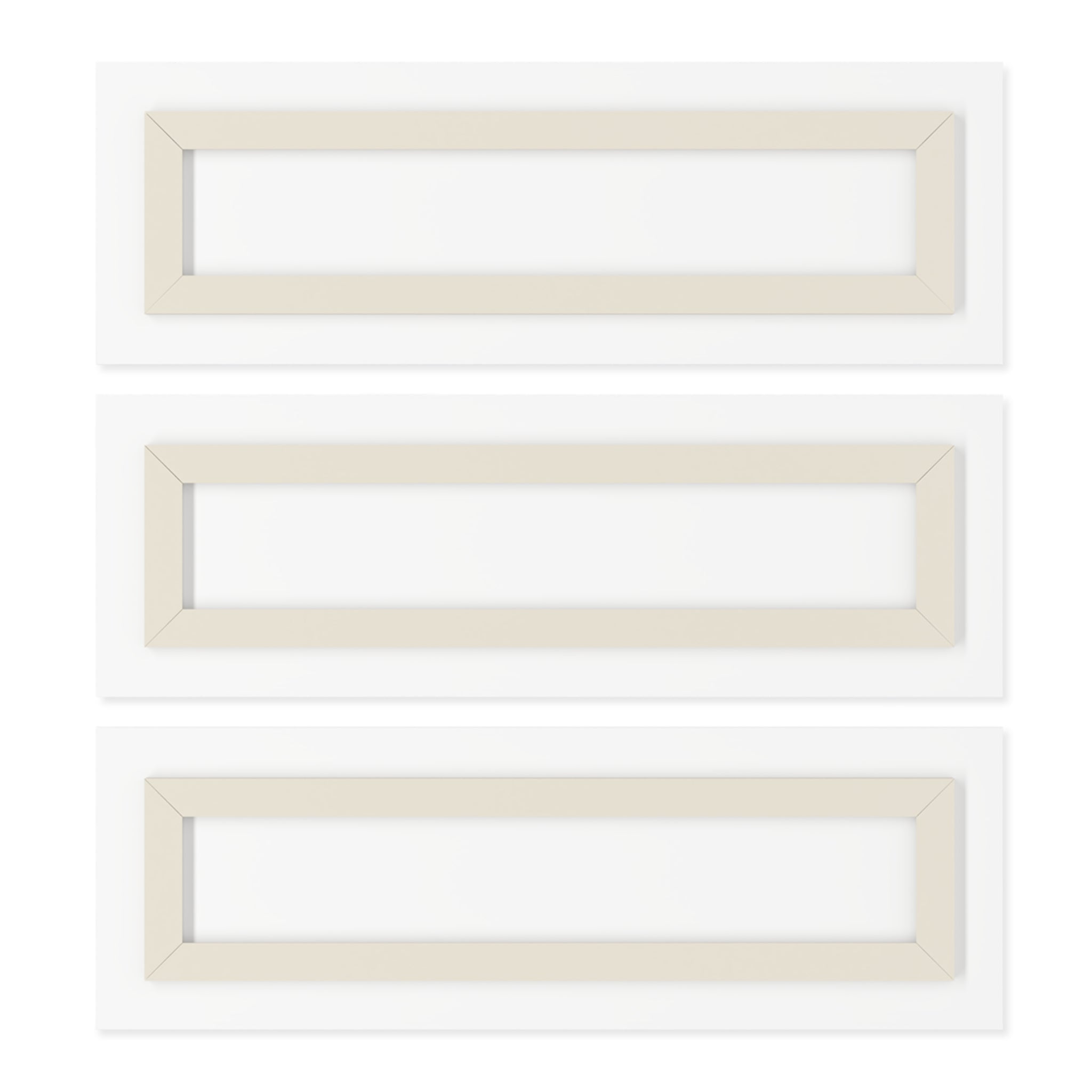 Ocean Waves Photographic Acrylic Glass Premium Wall Art Set of 3 Panels