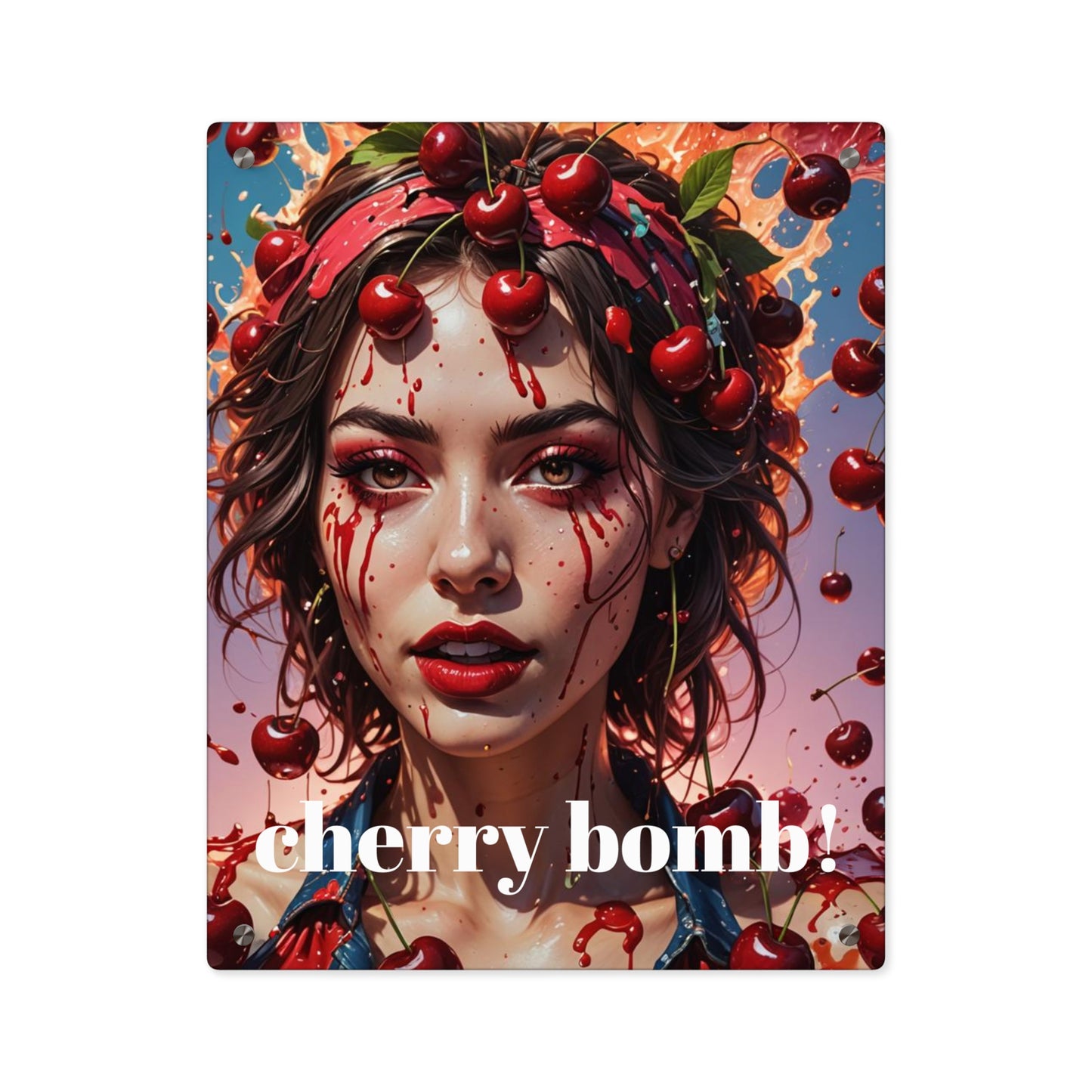 CherryBomb, A Lyrical Tribute, Acrylic Wall Art Panel