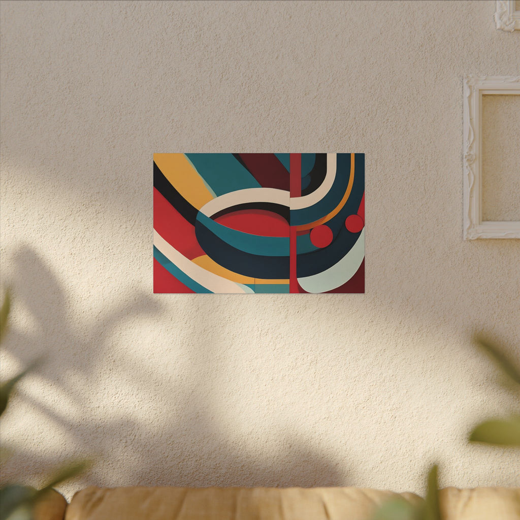 Contemporary Canvas Print, Fluid Aesthetic Wall Art Decor, Home Office Bedroom Living Room, Matte Finish, Stretched,  Multi-Size