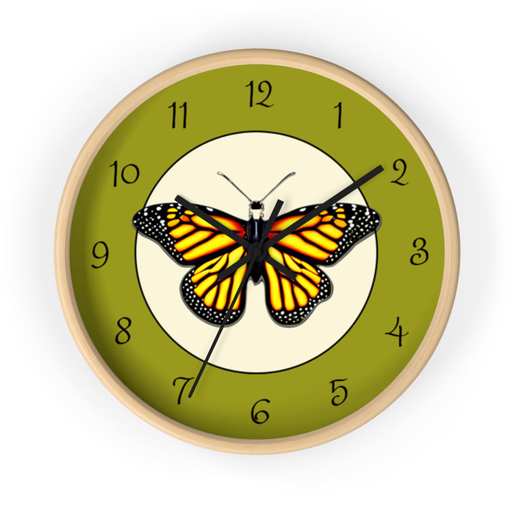 Monarch Butterfly Wall Clock