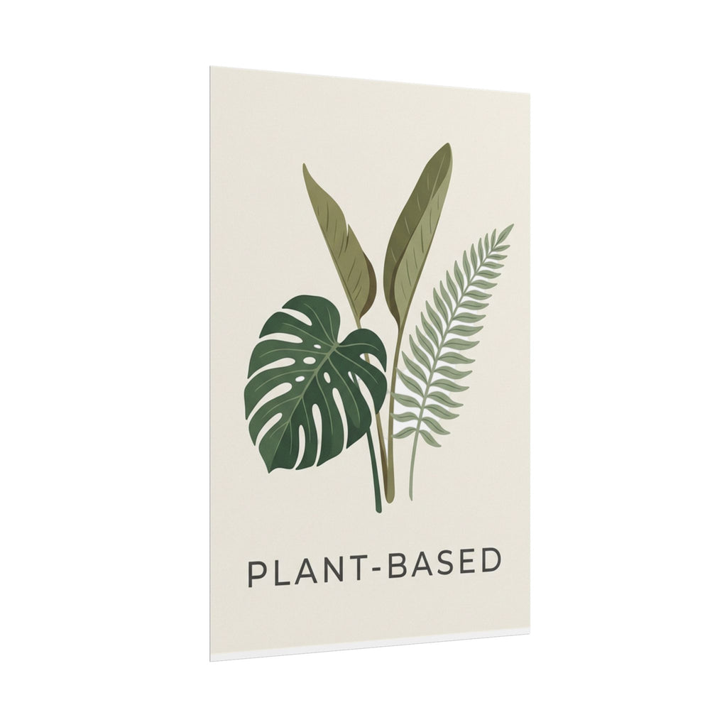 Plant-Based Botanical Poster — Minimalist Greenery Wall Art - WALLS & TIME