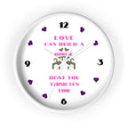 Love Can Build a Bridge Wall Clock - Country Music Decor