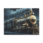 Vintage Train Canvas Print, Lyrically Influenced Art, Riders on the Storm