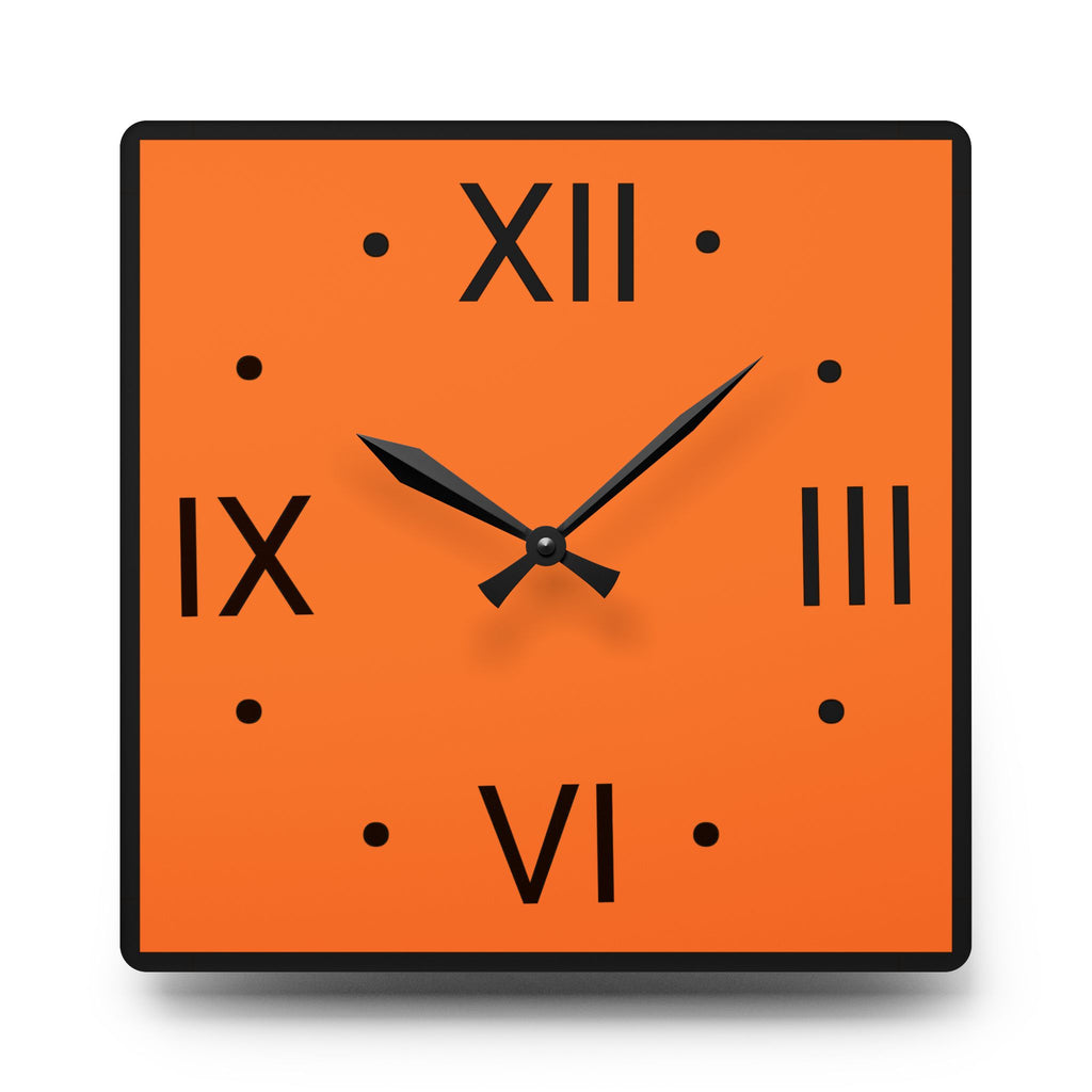 Pure Orange Wall Clock