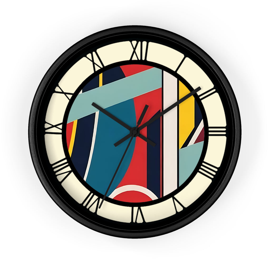 Wall Clock, Contemporary with Roman Numerals, Non- Ticking