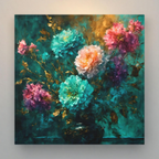 Blue Boquet Canvas Art Print