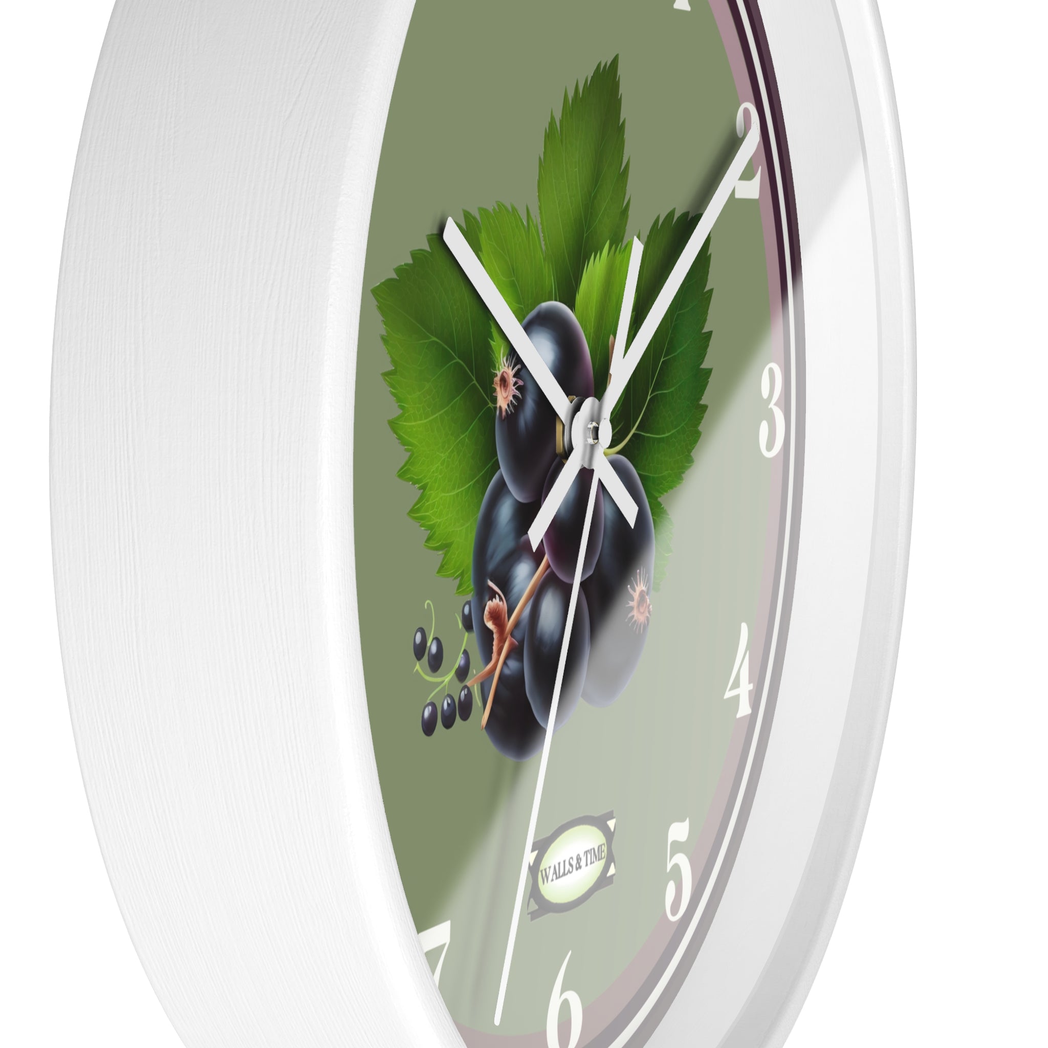 Vintage Floral Wall Clock — Elegant Cottagecore Home Décor