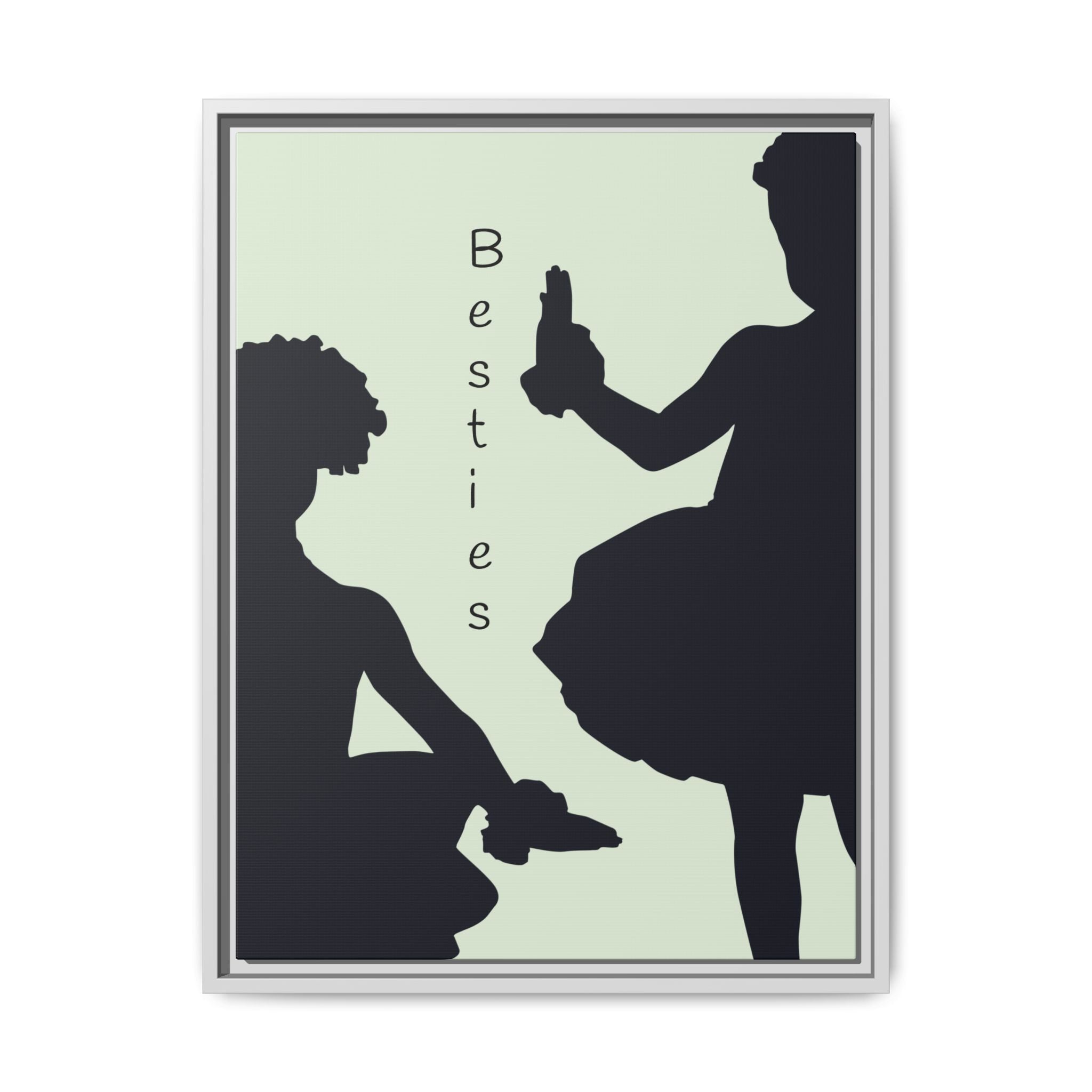 Ballet Ballerina Art Print, Matte Canvas, Framed - Minimalist Silhouette Wall Decor, Multiple Sizes & Colors, Eco-Friendly, Ready to Hang,