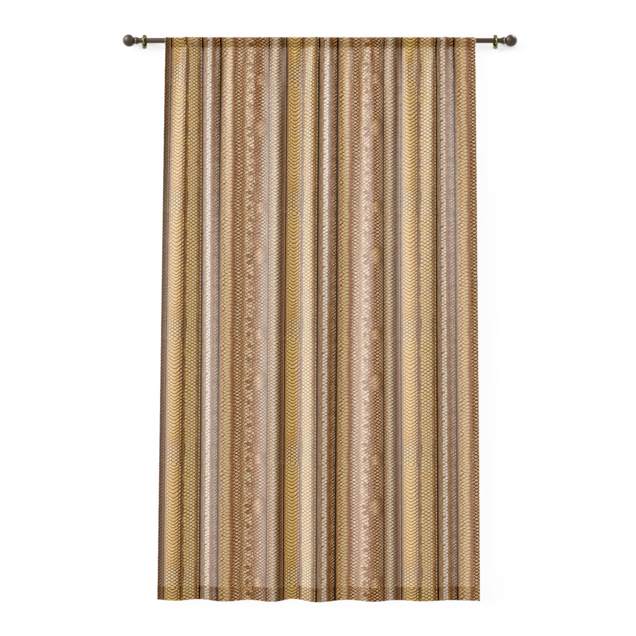 Snakeskin Pattern Sheer Window Curtain