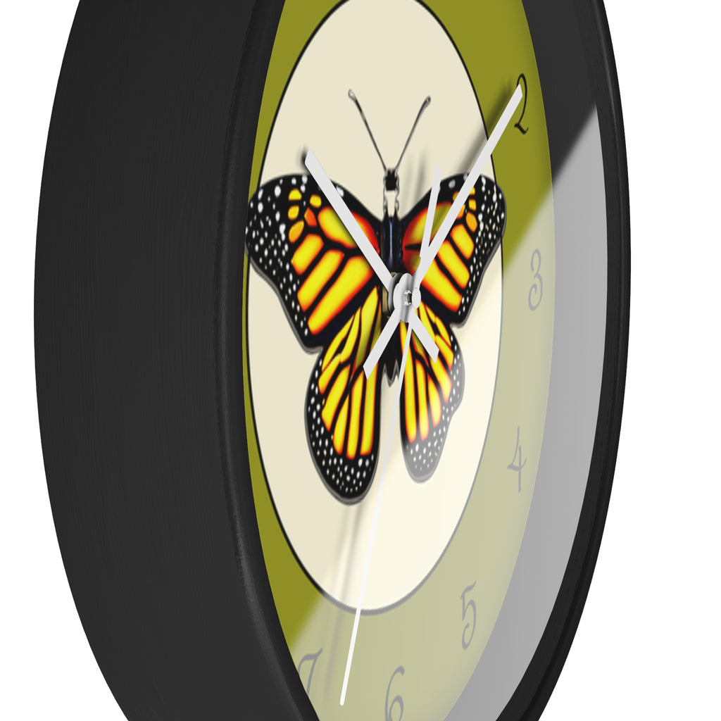 Monarch Butterfly Wall Clock