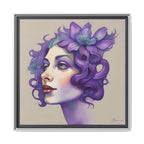 Painterly Floral Portrait Framed Art Print - WALLS & TIME