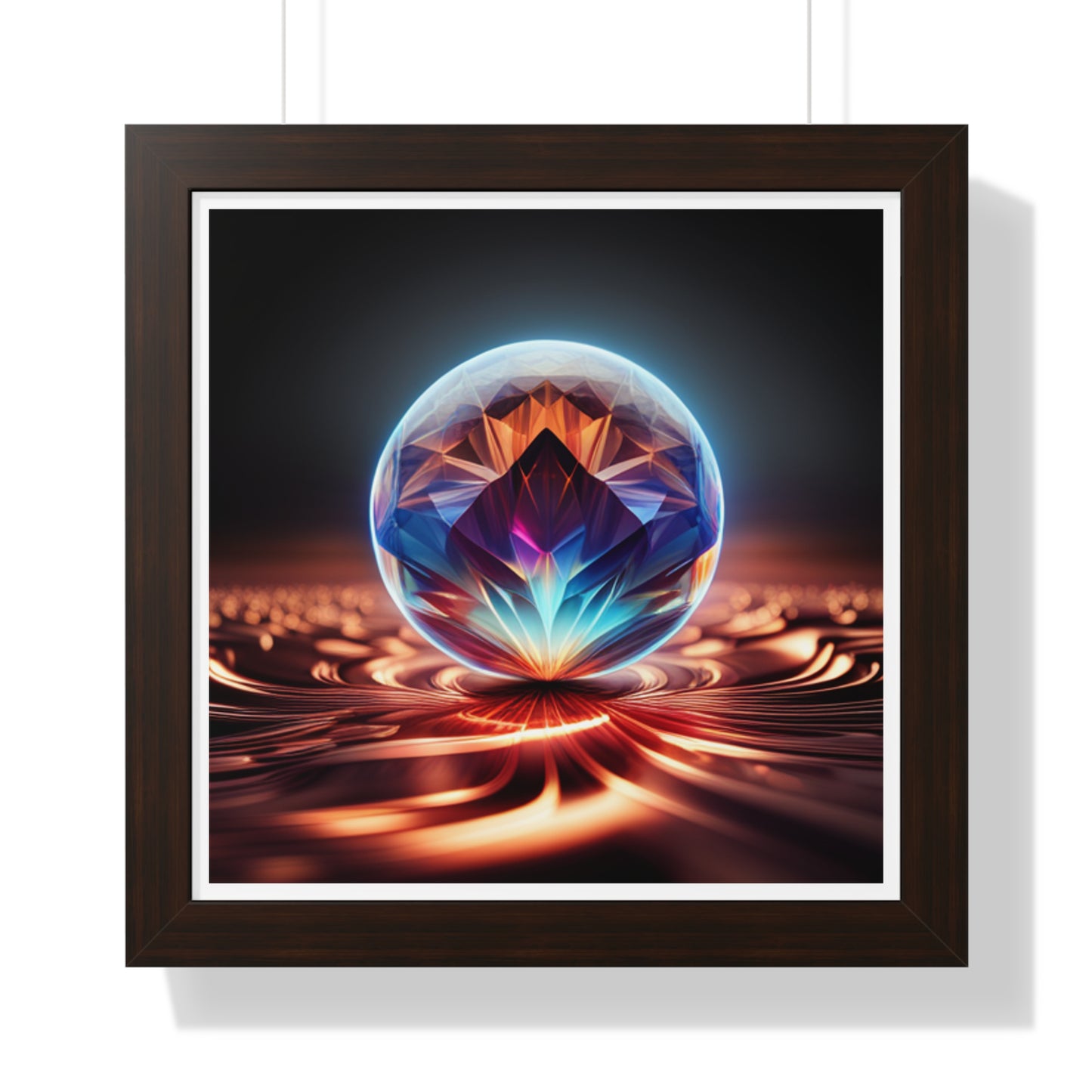 Swirling Jewel, Photorealistic Art Print, Framed    Poster