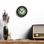 10.75" or 8" Artistic Acrylic Wall Clock, Floral Line Art