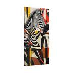 Abstract Maximalist Zebra African Safari Wall Art Print on Canvas