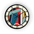 Wall Clock, Contemporary with Roman Numerals, Non- Ticking