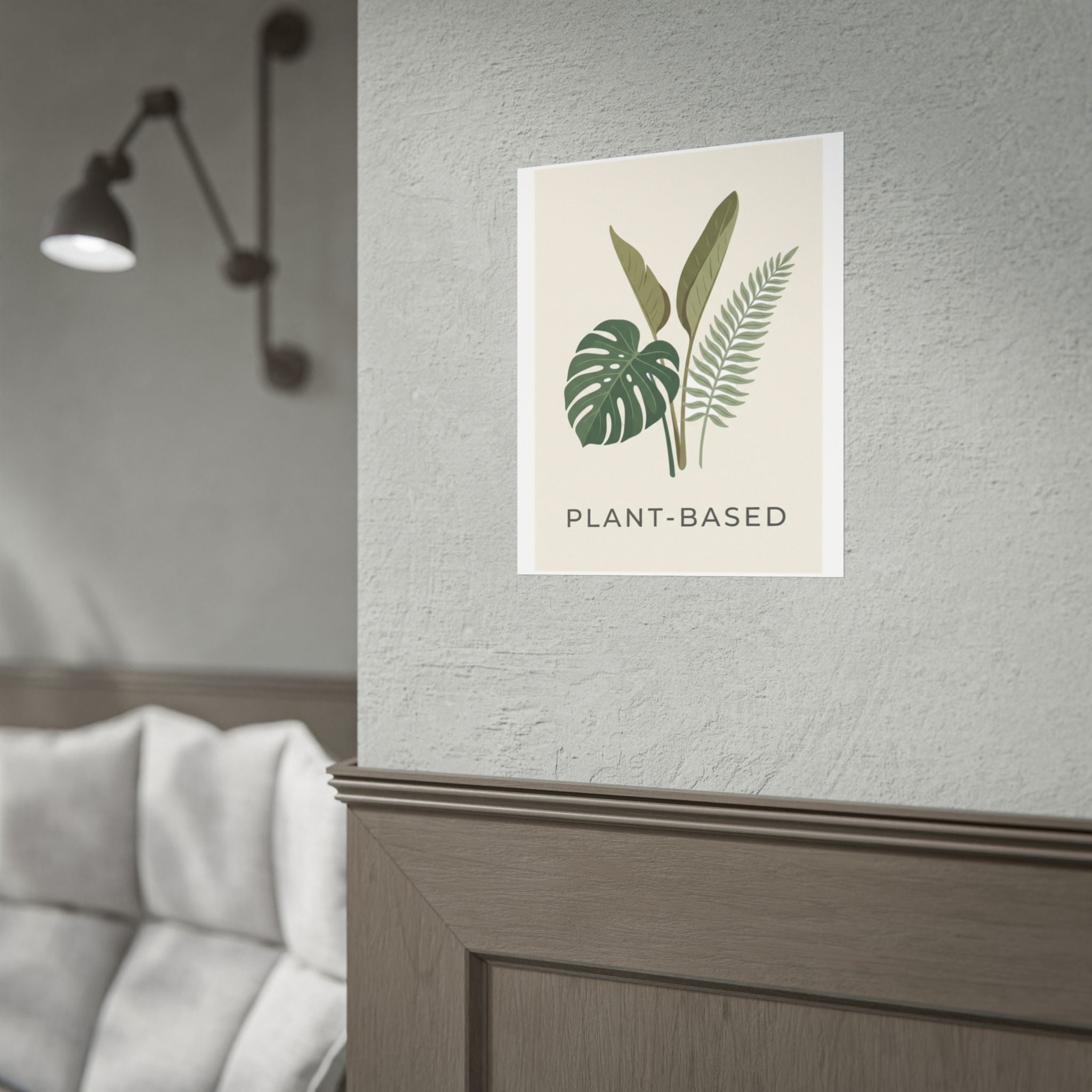 Plant-Based Botanical Poster — Minimalist Greenery Wall Art